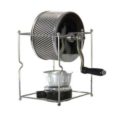 Shisuyan 1 Pce Torréfacteur Manuel de Grains de Café Petite Machine de Cuisson à Roue en Acier Inoxydable Grains de Café