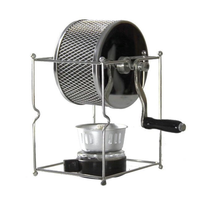 Miangastore 1 Pce Torréfacteur Manuel de Grains de Café Petite Machine à Pâtisserie à Roue en Acier Inoxydable