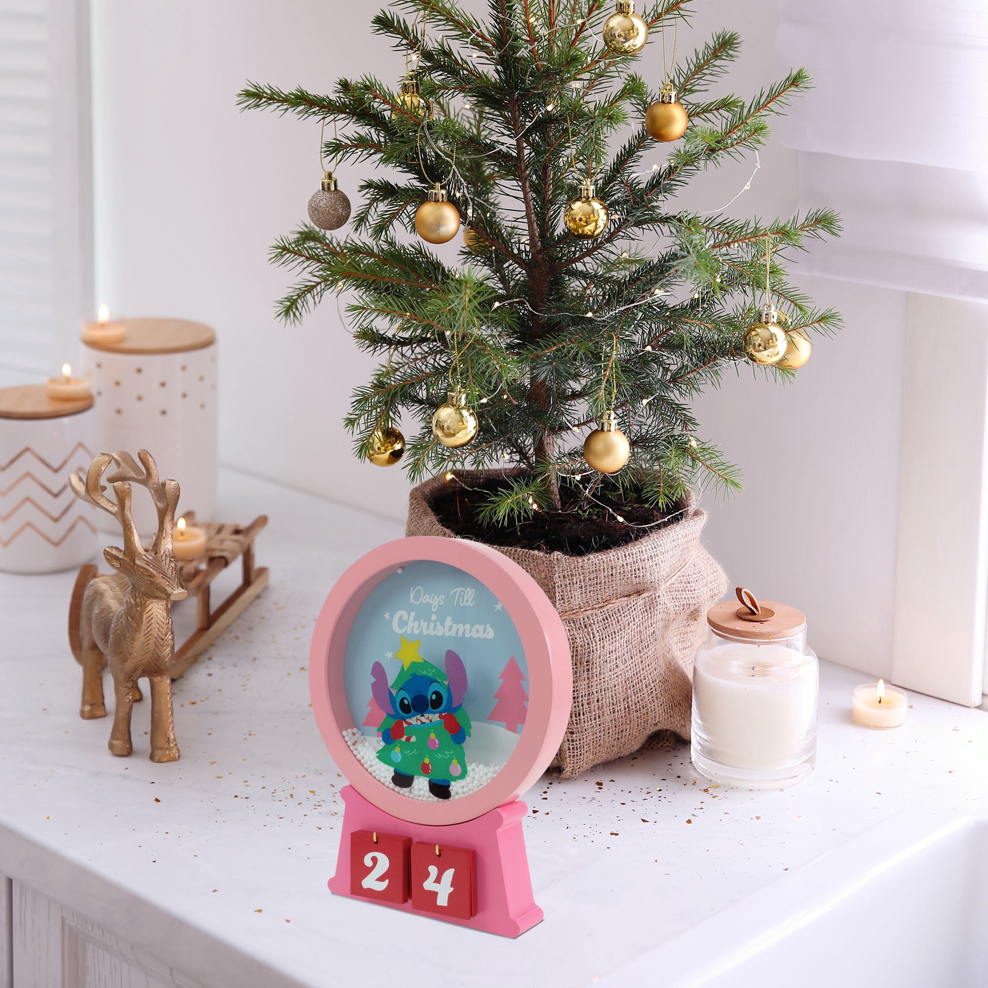 Stitch 9.45 inch Countdown Calendar – Days Till Christmas Holiday Display