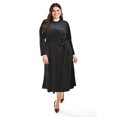 thumbnail image 1 of Vestido midi de terciopelo Roman Fashion Tallas Extras 3826 Negro 36, 1 of 6