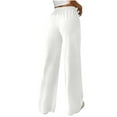 thumbnail image 4 of Viadha Pants for Women Women Fashionable Solid Color Loose Casual and Comfortable Wide Leg Pants with Pockets, 4 of 4