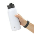 thumbnail image 7 of JoyJolt Vacuum Insulated Water Bottle with Flip Lid & Sport Straw Lid - 32 oz - White, 7 of 7