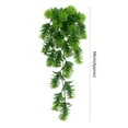 thumbnail image 4 of Walbest 23Inch Artificial Plant 25-leaves Wall Hanging Decor, Wall Decoration Simulation Vine Plastic Aquatic Plant Home Garden Decoration, 4 of 11
