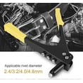 thumbnail image 3 of 233mm Heavy Duty Durable Metal Riveter Plier 4 Nose 2.4/3.2/4.0/4.8mm for Blind Rivets with Wrench, 3 of 5
