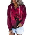 thumbnail image 2 of Femmes Halloween Sweat-Shirts Citrouille Impression Col Rond Pull à Manches Longues Oversize Pull-Overs Jaune XXL, 2 of 6