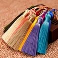 thumbnail image 5 of U8MO 2X 3'' Short Thin Ice Silk Earrings Tassel Trim Pendant Jewelry Making DIY-15# khaki-2pcs, 5 of 7
