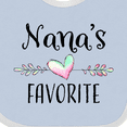 thumbnail image 4 of Inktastic Nana's Favorite- Heart Grandchild Boys or Girls Baby Bib, 4 of 4