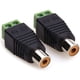 thumbnail image 1 of Whataatahia Paquete de 2 cables adaptadores de audio RCA macho Phono RCA a AV con conector de tornillo para altavoz de audio/vídeo sin soldadura, 1 of 8