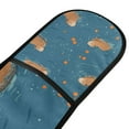 thumbnail image 4 of Yayeee Double Oven Mitt Kitchen Heat Resistant Baking 35" x7" Quilted Glove, Capybaras Swimming, 4 of 6