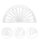 thumbnail image 4 of 6 piezas de servilleta transparente de servilleta semicírculo soporte de servilleta decorativa de soporte decorativo, 4 of 7
