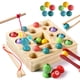 thumbnail image 1 of Juego de pesca de madera Montessori, juguete de aprendizaje, tablero magnético, juguete para niños, regalo para niñas y niños de 3 años, 1 of 5