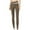 Brown, variant on WIZUTIZ Womens Leggings Breathable Casual Slimming Patchwork Yoga Pants Spandex Elastic High Waist 7/8 Length Leggings Solid Leggings for Ladies Tiktok Trend Items Date Red