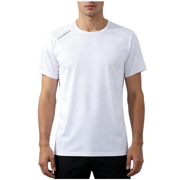 Enridrech Men's Big and Tall Tee Quick Dry Running Hiking Casual Summer Shirt Basic Crew Neck Tops Short Sleeve T Shirt