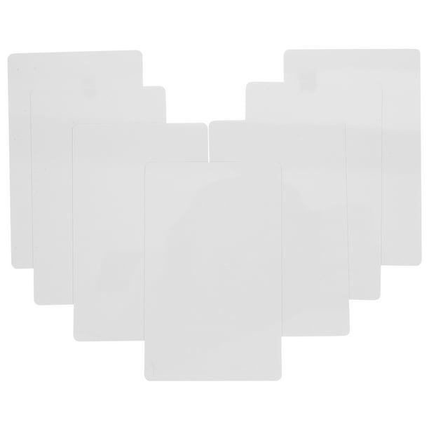 WORGEOUS Tarjetas de metal en blanco 100pcs tarjetas de presentación de metal de sublimación