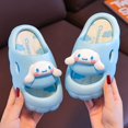 thumbnail image 1 of Zapatillas de casa de dibujos animados para niñas, chanclas antideslizantes para interiores y exteriores, zapatillas Cinnamoroll Kuromi my Melody, Verano, 1 of 6