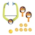 thumbnail image 1 of Entrenador de tenis de mesa colgante para interiores, juego de tenis de mesa colgante, práctica de coordinación ojo-mano, juego de paletas y pelotas Tiger Raquetas 6 Pelotas, 1 of 8