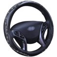 thumbnail image 2 of Steering Wheel Cover Bling Bling Rhinestones Crystals Car Handcraft Steering Wheel Covers Leather for Girls Silver, 2 of 5