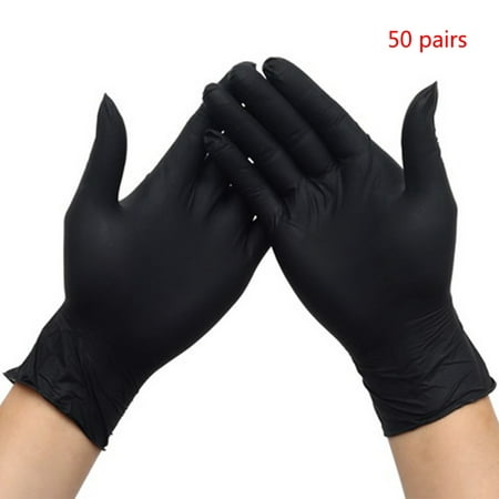 

Sardfxul Disposable Nitrile Gloves 50 pairs Rubber Latex Free Medical Exam Grade Non Sterile Ambidextrous Soft with Textured