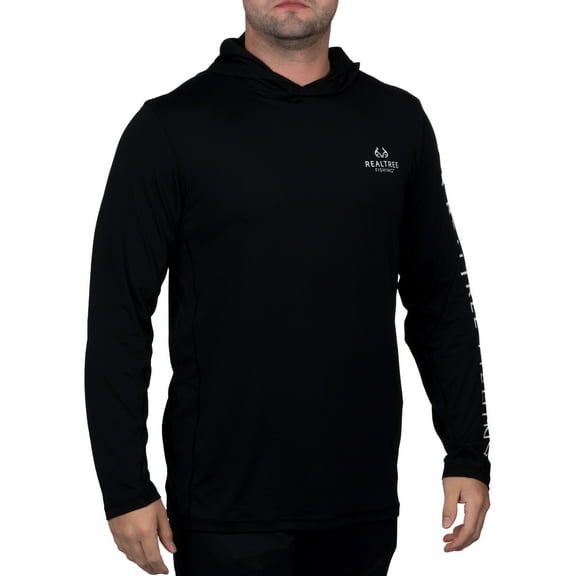 Realtree Mens Long Sleeve Jersey Recycled Polyester UPF Scent Control Hoodie