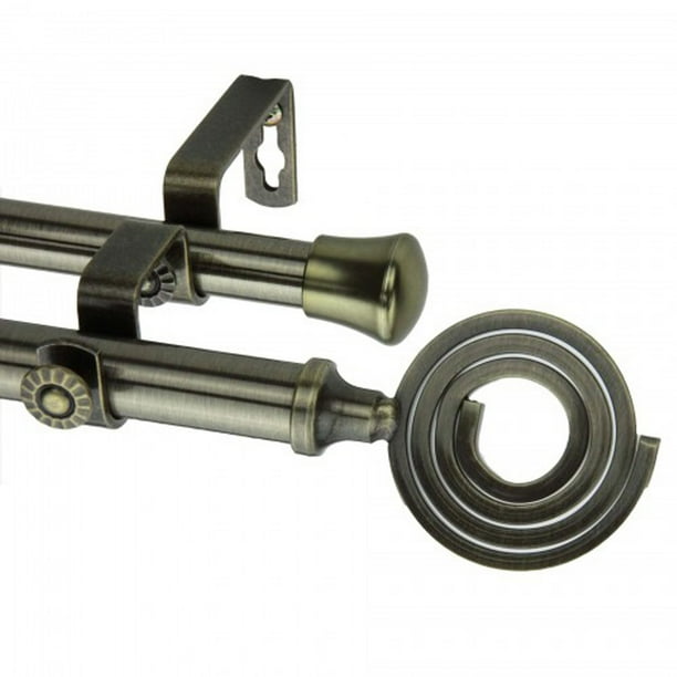 Rod Desyne Coil Double Curtain Rod Walmart Com Walmart Com