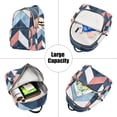 thumbnail image 5 of FORMRS Mini Backpack Purse for Women Travel Daypack Casual Shoulder Bag, Blue Geometric, 5 of 7
