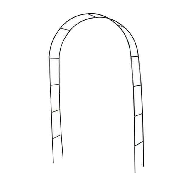 Metal Wedding Arch Stackable Pergola Trellises Iron Frame Climbing Plant Trellis 200X190X37CM Black