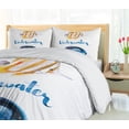 thumbnail image 5 of Ambesonne Watercolor Duvet Cover Sets, Pacific Tang Fish, 2-King, Yellow, 5 of 7