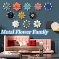 thumbnail image 4 of Decoración De Arte De Pared De Flor De Metal De Oro Rosa 9.5 Escultura Floral Moderna Rústica Hierro Envejecido Colgante De Pared Decoración Del Hogar Obras De Arte Decorativas Para Interior Cocina Do, 4 of 5