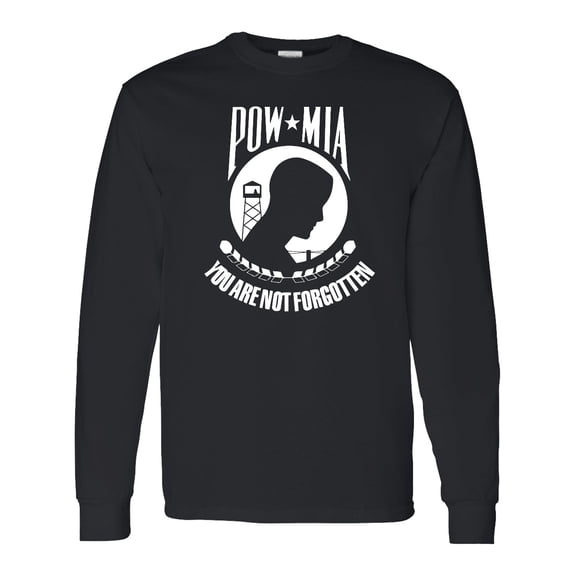 Inktastic Pow Mia White Long Sleeve T-Shirt