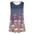 thumbnail image 5 of Gamivast Tank Tops for Women Plus Size Loose Fit Sleeveless Gradient Blouses Oversized Crewneck Cozy Tees Beach Casual Outfits, 5 of 6