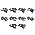 thumbnail image 1 of 100 Pcs Joints d'Huile en Caoutchouc Noir en Forme de O Rondelles 8 x 4 x 2 mm, 1 of 5