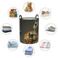 thumbnail image 3 of Lsque Surreal Weightlifting Snail pattern Laundry Hamper Basket, Tall Woven Rope Hamper Basket for Clothes, Lightweight Storage Basket, Collapsible Waterproof-Small, 3 of 8