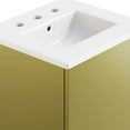 thumbnail image 5 of Modway Quantum 18" Bathroom Vanity in White Gold, 5 of 11