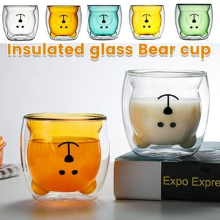 Funny Glass Espresso Cup Clear 500ml for Office Kitchen Valentines Day  Gifts 