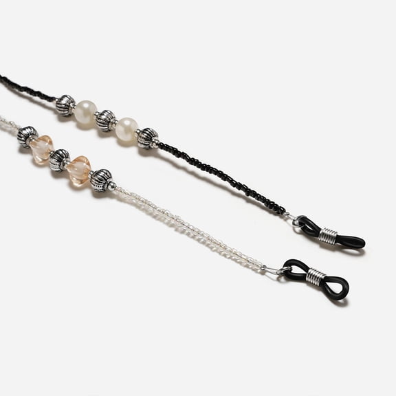 Phenofice 1Set Rope-like Eyeglass Chain Beaded Glasses Strap for Adults and Outdoor Activities