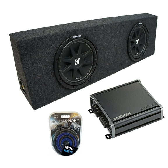 Universal Regular Standard Cab Truck Kicker Comp C12 Dual 12 Sub Box CXA8001 Amp