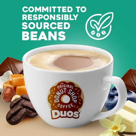 The Original Donut Shop - Duos Coconut + Mocha K-Cup Pods, 24 Count