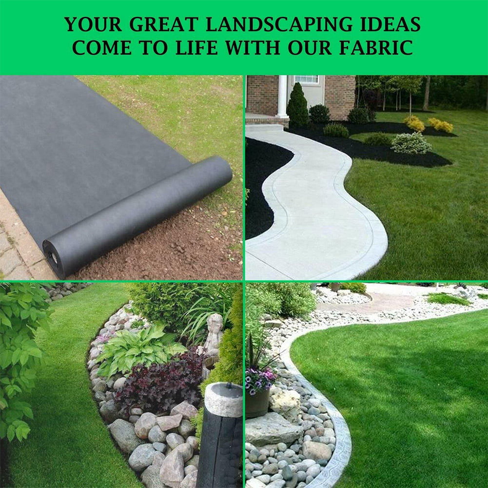 Tech-Garden 1 m x 5 m Weed Control Fabric Breathable Lightweight Garden Ground Soil Landscaping Material Gravel Decking Drive & Pathways