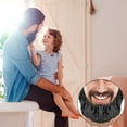 thumbnail image 5 of YOLOKE Beard Bandana, Men Beard Bib Black Beard Covers Soft Comfortable and Silky Satin Facial Hair Apron Guard Bonnet Rag Man Bedtime Bib Beard Cap Ear Beard Bandana, 5 of 5