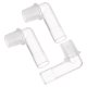 thumbnail image 1 of Adaptador para pecera, 3 piezas, conector de 90 grados, conexión de manguera, color blanco, 1 of 6