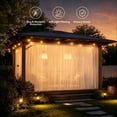 thumbnail image 4 of Extra Wide Outdoor Curtains, Waterproof Voile Mesh Screen, Privacy Bug Netting for Patio Porch Balcony, Weather Resistant Terrace, 78.74" x 95.28", Topliu, 4 of 7