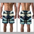 thumbnail image 3 of luoweisi Men's Beach Shorts Quick Dry Swim Trunks with Mesh Lining Dragonfly S, 3 of 5