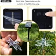thumbnail image 5 of 100 LED 39ft Dragonfly Lights String Solar Fence Lights Outdoor Decorative Lights for Garden Patio Yard Decoration, 5 of 6