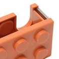 thumbnail image 2 of Mini Orange Building Block Tape Dispenser - Cute PP Desktop Tape Cutter, Portable Small Tape Holder for Office, School & Daily Use, Wear-Resistant & Durable Tape Tearing Tool, Perfect for Small-Sized, 2 of 6
