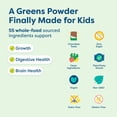 thumbnail image 2 of HIYA Kids Greens en polvo en sticks sabor chocolate, 2 of 7