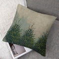thumbnail image 7 of nygtbtfer Decorative Throw Pillow Covers Rising Mist Foggy Shadow Weather Trees Nature Parks Outdoor Range Linen Square Pillow Cover Cases for Couch Sofa White, 7 of 7