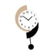 thumbnail image 5 of Reloj de pared Arte de pared Regalo elegante Moderno Simple Elegante Creativo Silencioso Decoración para Altura total 40 cm, 5 of 9