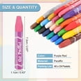 thumbnail image 2 of Uxcell Purple Red Oil Pastels, 48Pcs Soft Oil Crayons Vibrant and Creamy Pastels Stick Art Supplies for Art Painting Drawing Blending Graffiti for Artists Beginners, 2 of 7