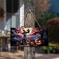 thumbnail image 3 of Spooky Halloween Night Witch Great Dane Glowing Pumpkins Landscape Wood Sign Danes Dog Lover Gifts Hanging Wall Home Decor - 12015, 3 of 5