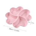 thumbnail image 2 of Huayishang Fruit Tray Flower-Shaped Fruit Plate, Fruit Plate, Snack, Multi-Grid Candy Box, Multi-Grid Plate (Pink), Kitchen Essentials Clearance Sale Pink, 2 of 4